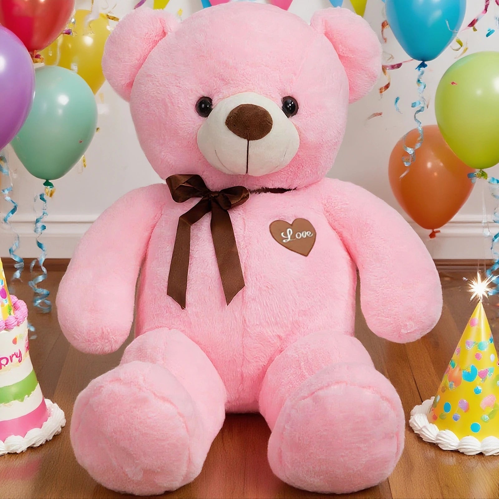 SRANWOW 45 Inches Giant Teddy Bear Super Soft Plush (Pink)
