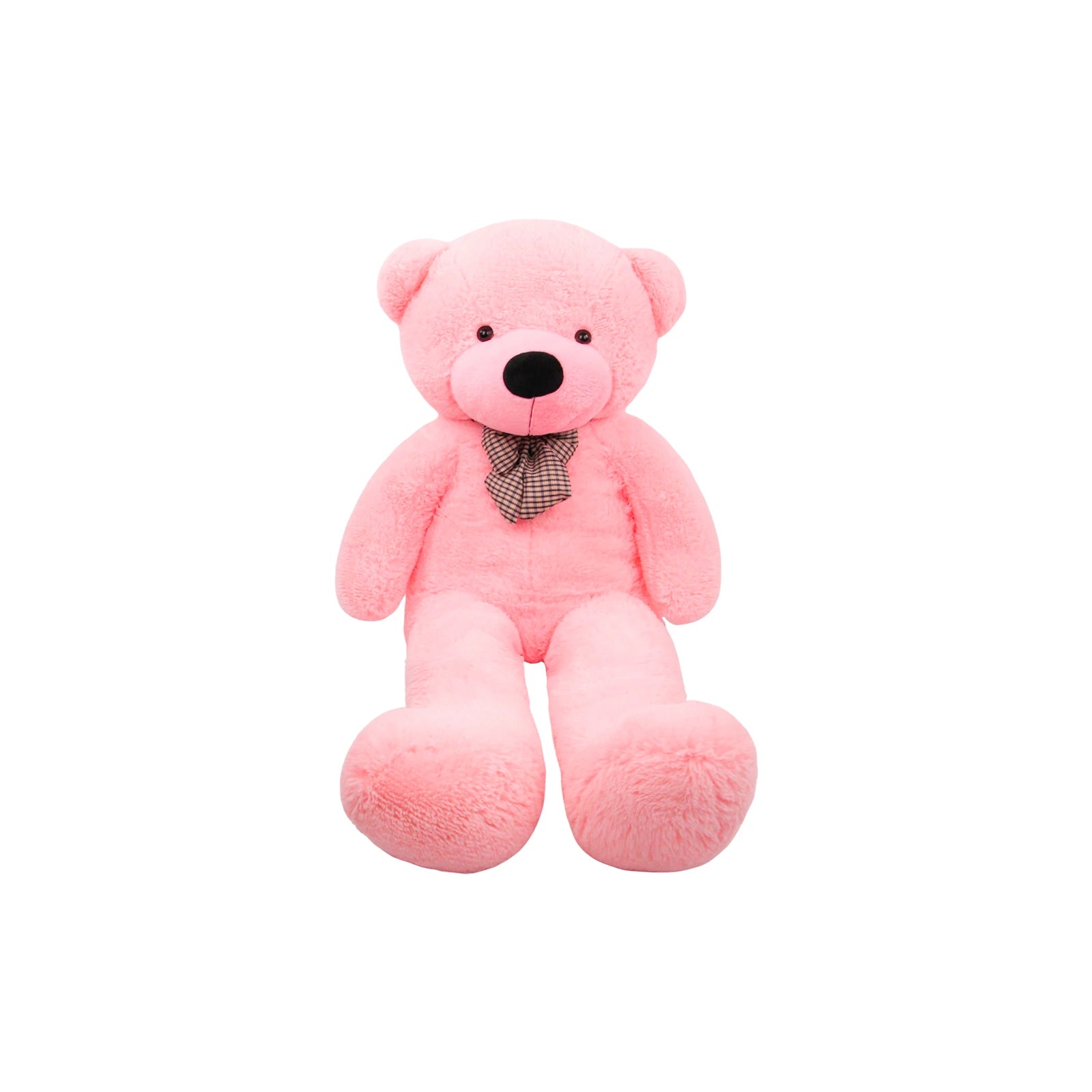 SRANWOW Giant Teddy Bear with Bow Tie, 43.3 Inches Tall, Super Soft Plush(Pink)