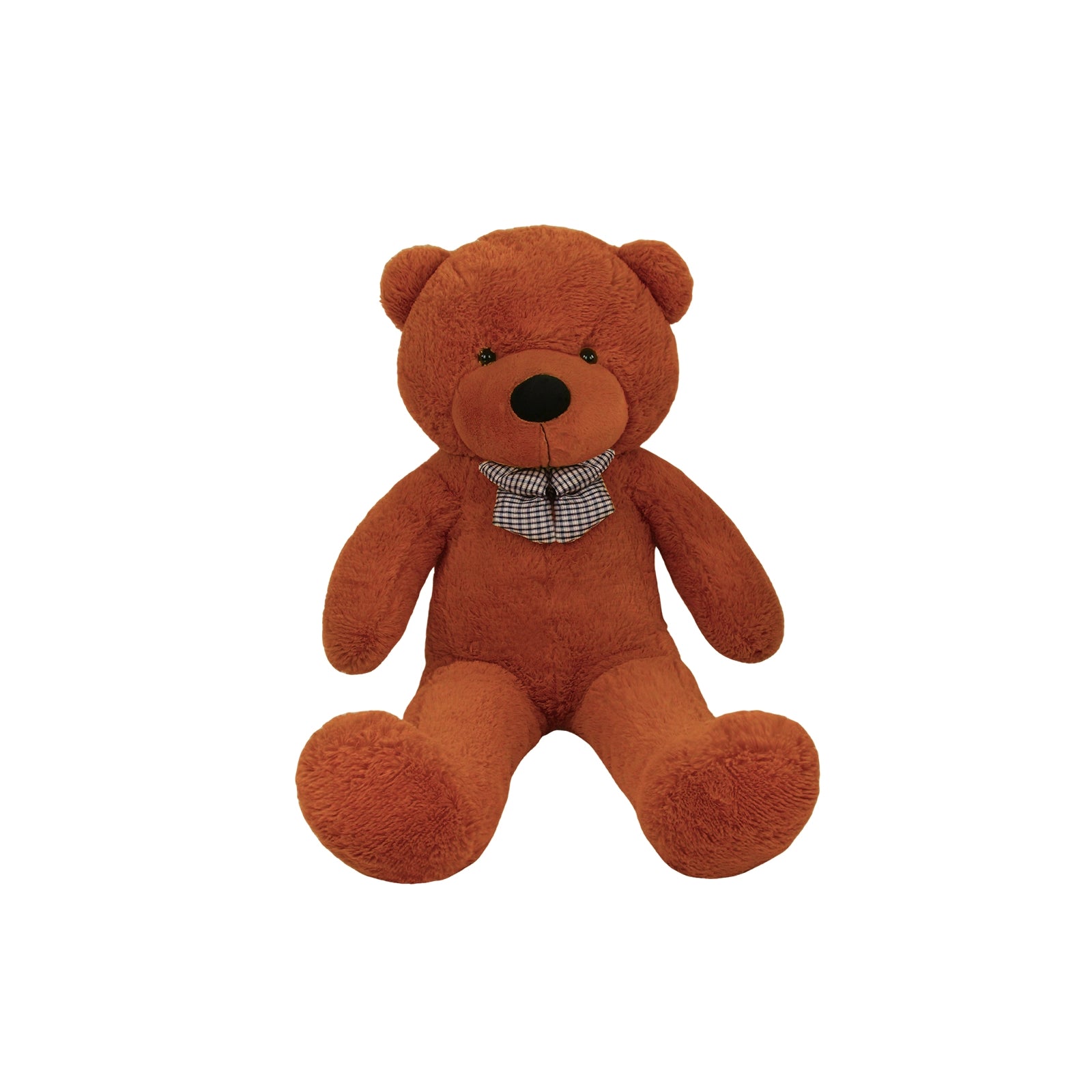 SRANWOW Giant Teddy Bear with Bow Tie, 43.3 Inches Tall, Super Soft Plush(Dark brown)