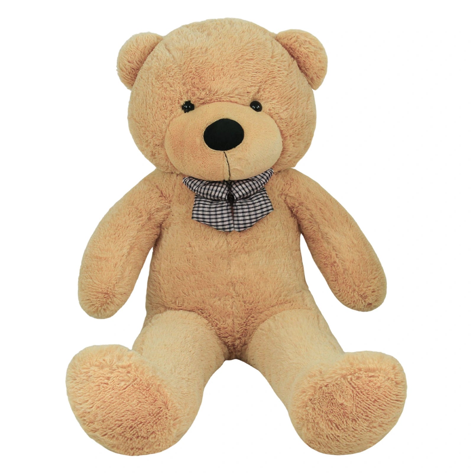 SRANWOW Giant Teddy Bear with Bow Tie, 67 Inches Tall, Super Soft Plush (Light brown)
