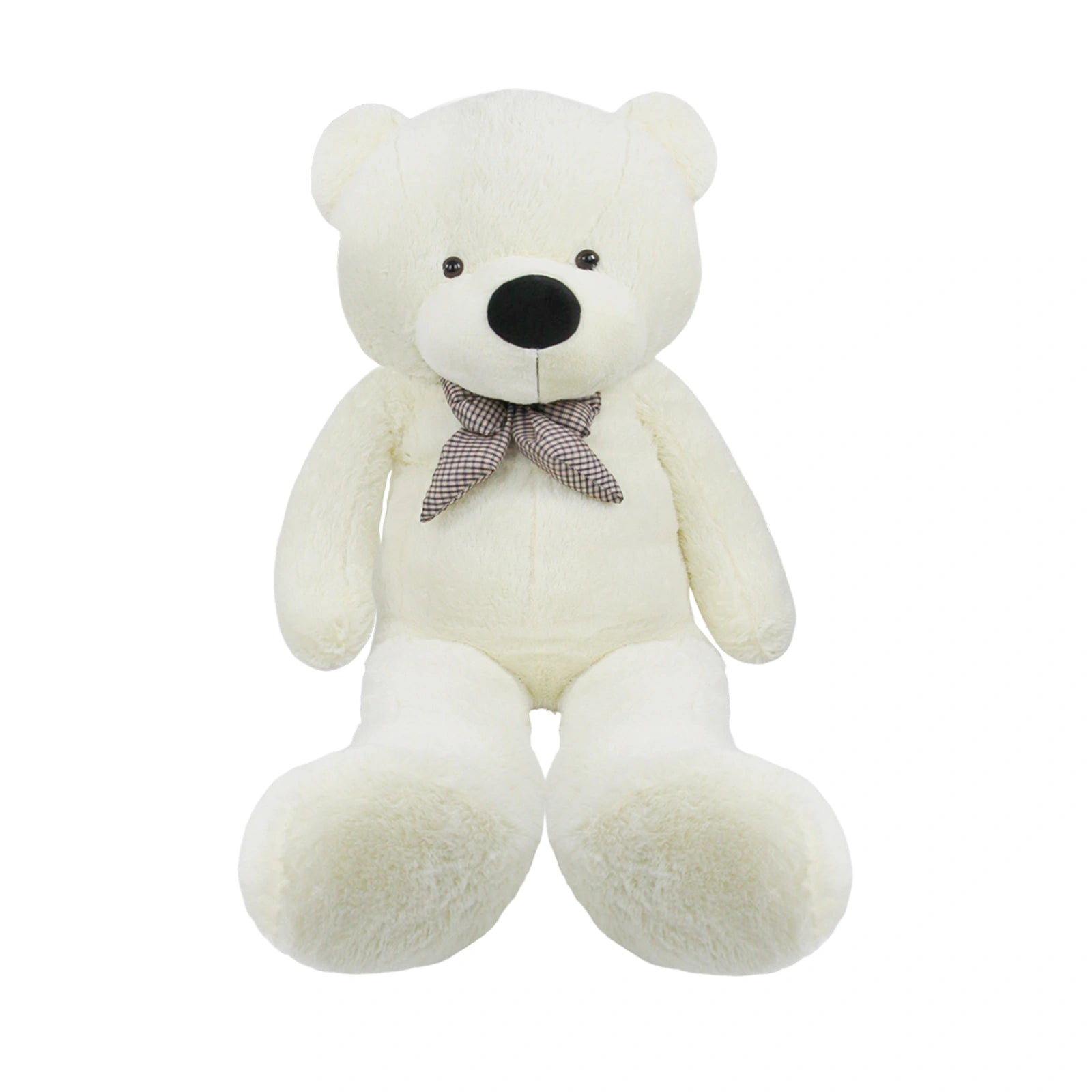 SRANWOW Giant Teddy Bear with Bow Tie, 59 Inches Tall, Super Soft Plush (White)