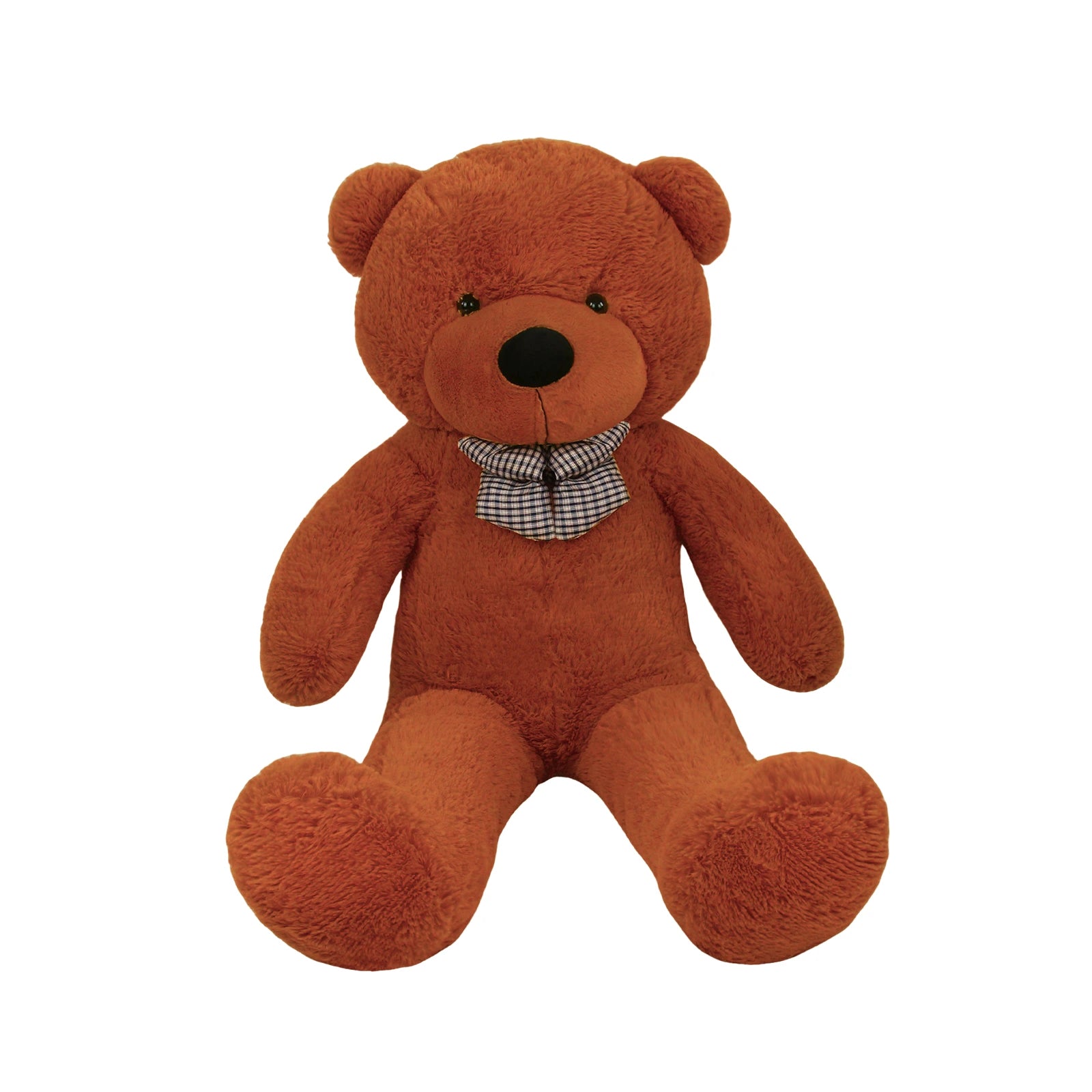 SRANWOW Giant Teddy Bear with Bow Tie, 59 Inches Tall, Super Soft Plush (Dark brown)