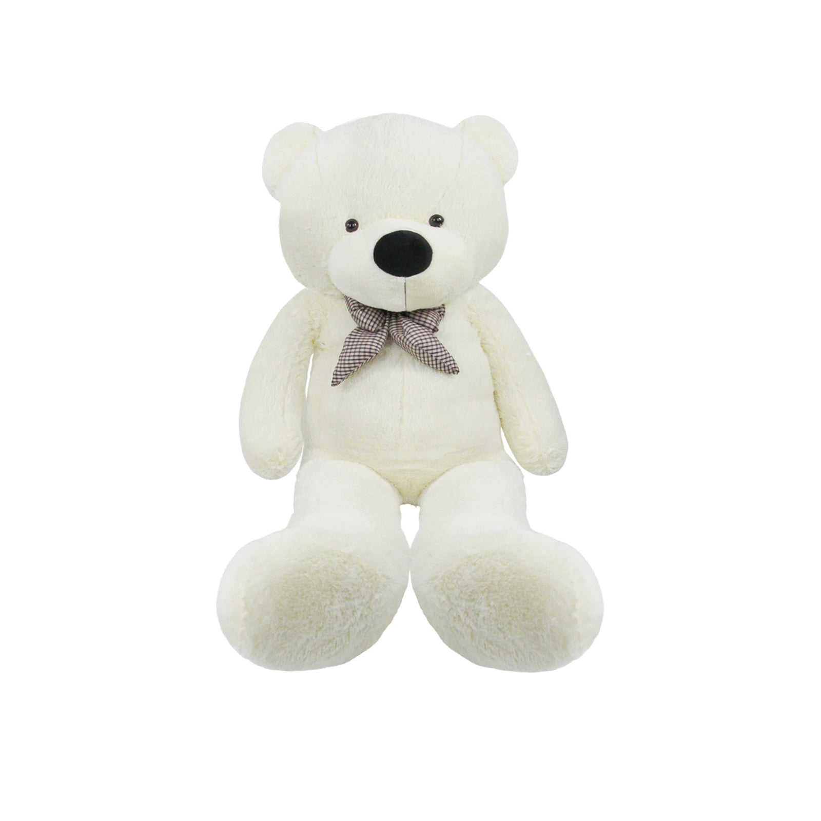SRANWOW Giant Teddy Bear with Bow Tie, 51.2 Inches Tall, Super Soft Plush(White)