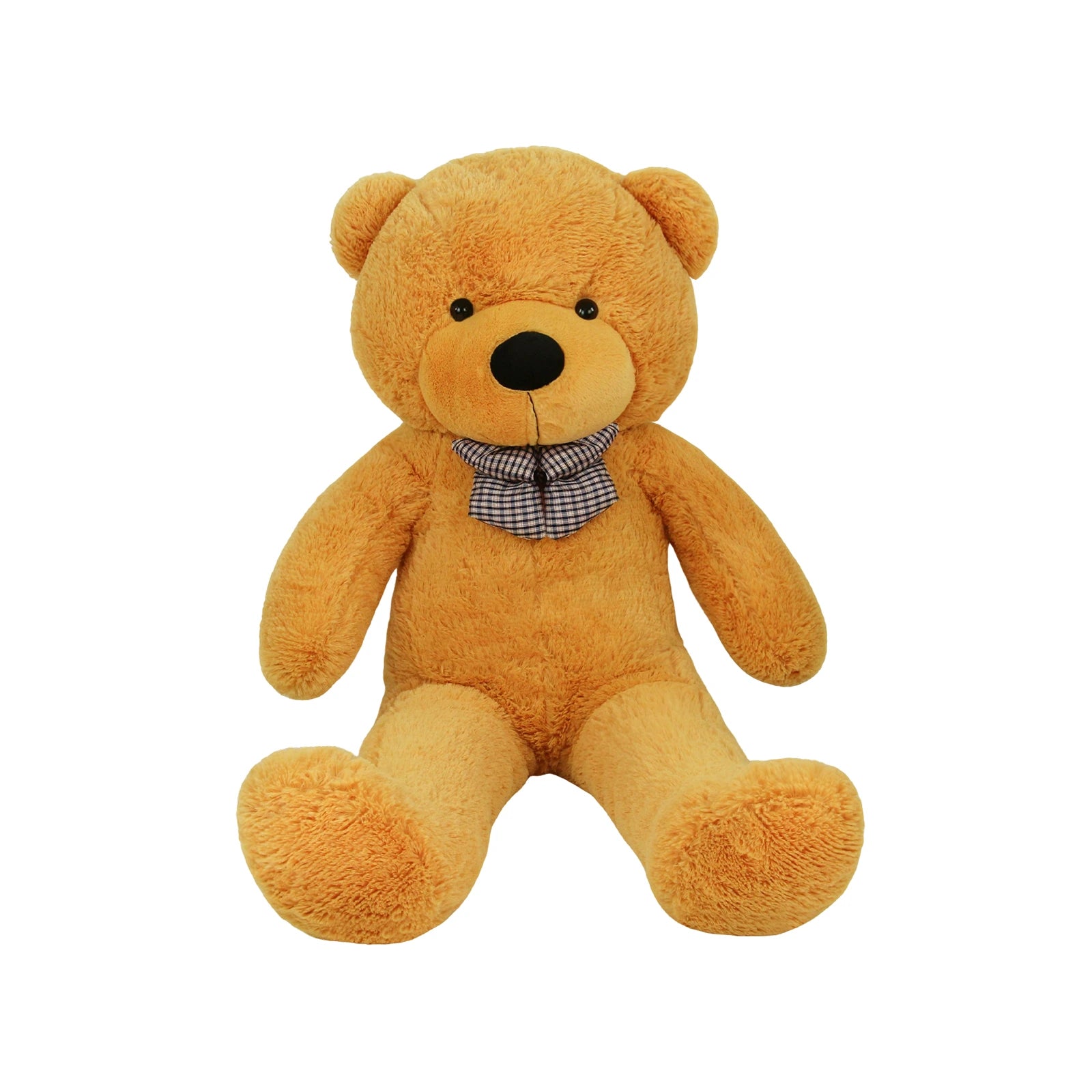 SRANWOW Giant Teddy Bear with Bow Tie, 51.2 Inches Tall, Super Soft Plush(Orange)