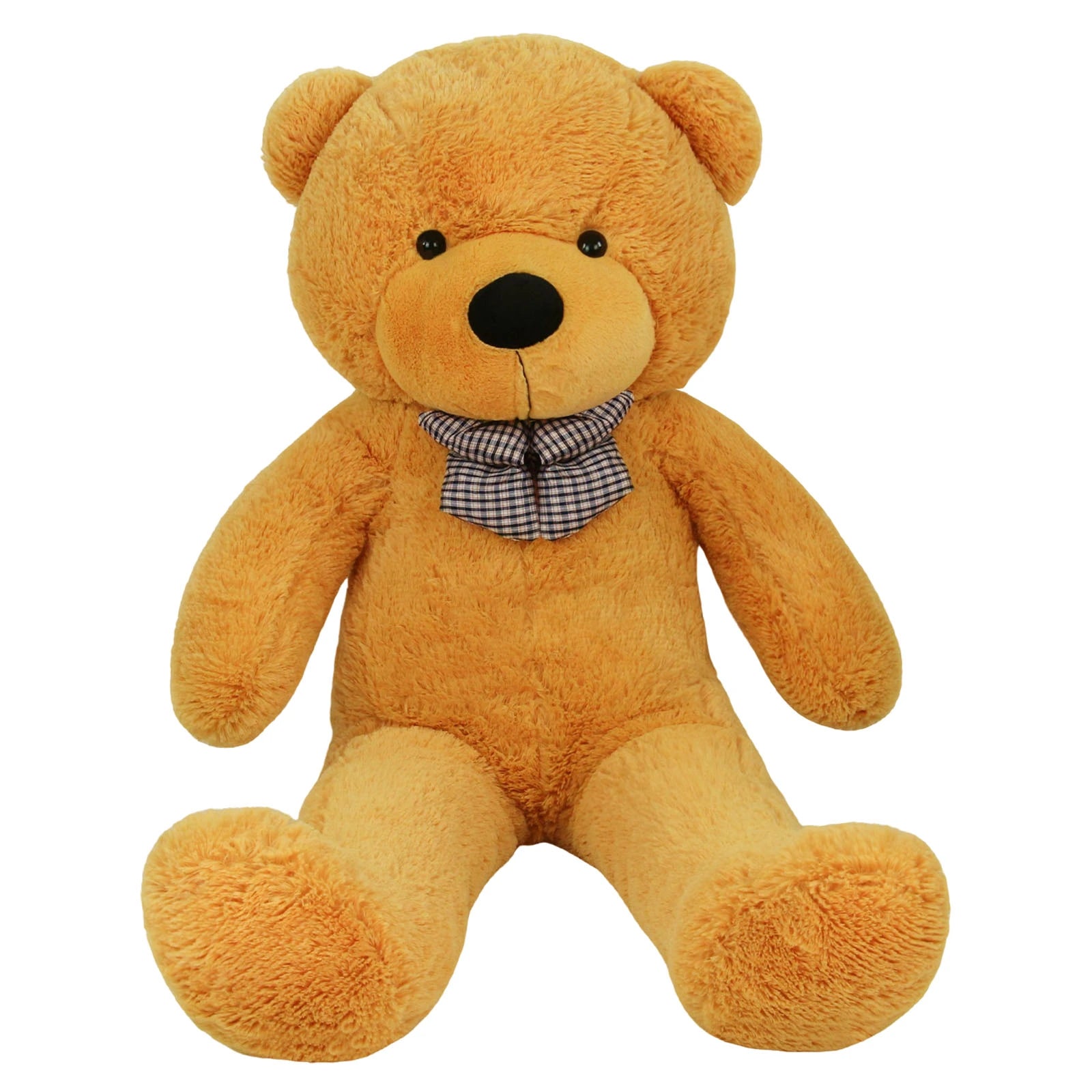 SRANWOW Giant Teddy Bear with Bow Tie, 67 Inches Tall, Super Soft Plush (Orange)