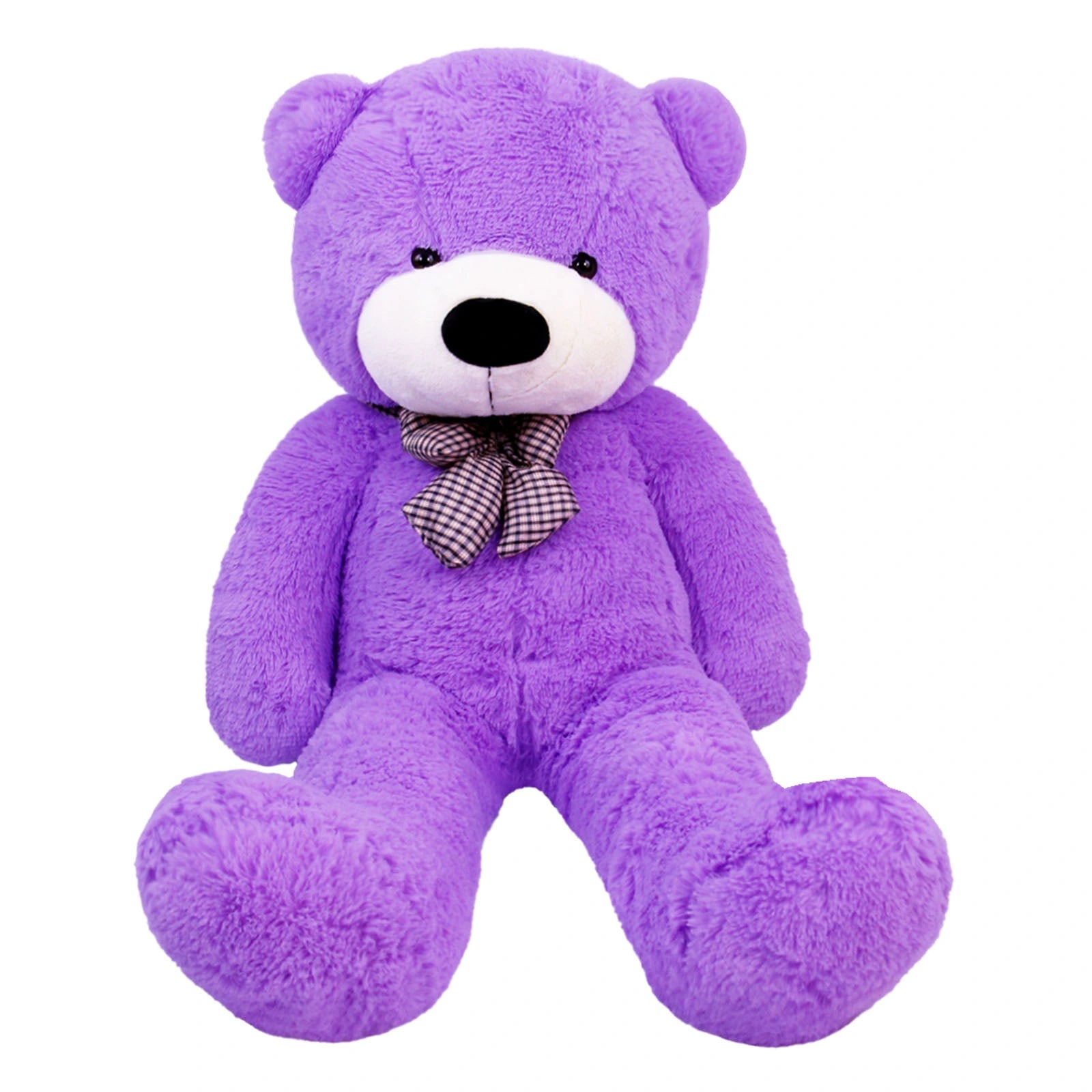 SRANWOW Giant Teddy Bear with Bow Tie, 67 Inches Tall, Super Soft Plush (Purple)