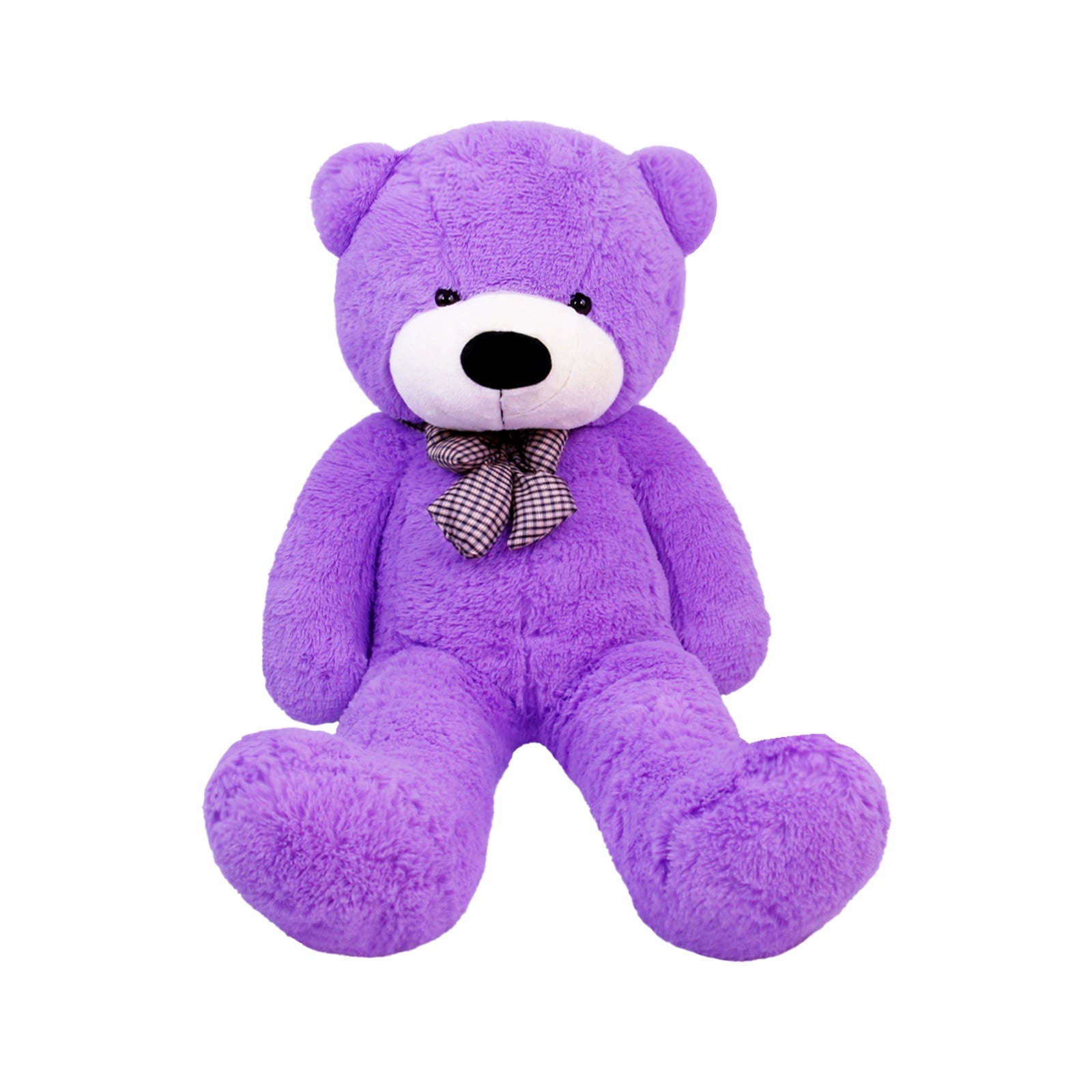SRANWOW Giant Teddy Bear with Bow Tie, 59 Inches Tall, Super Soft Plush (Purple)
