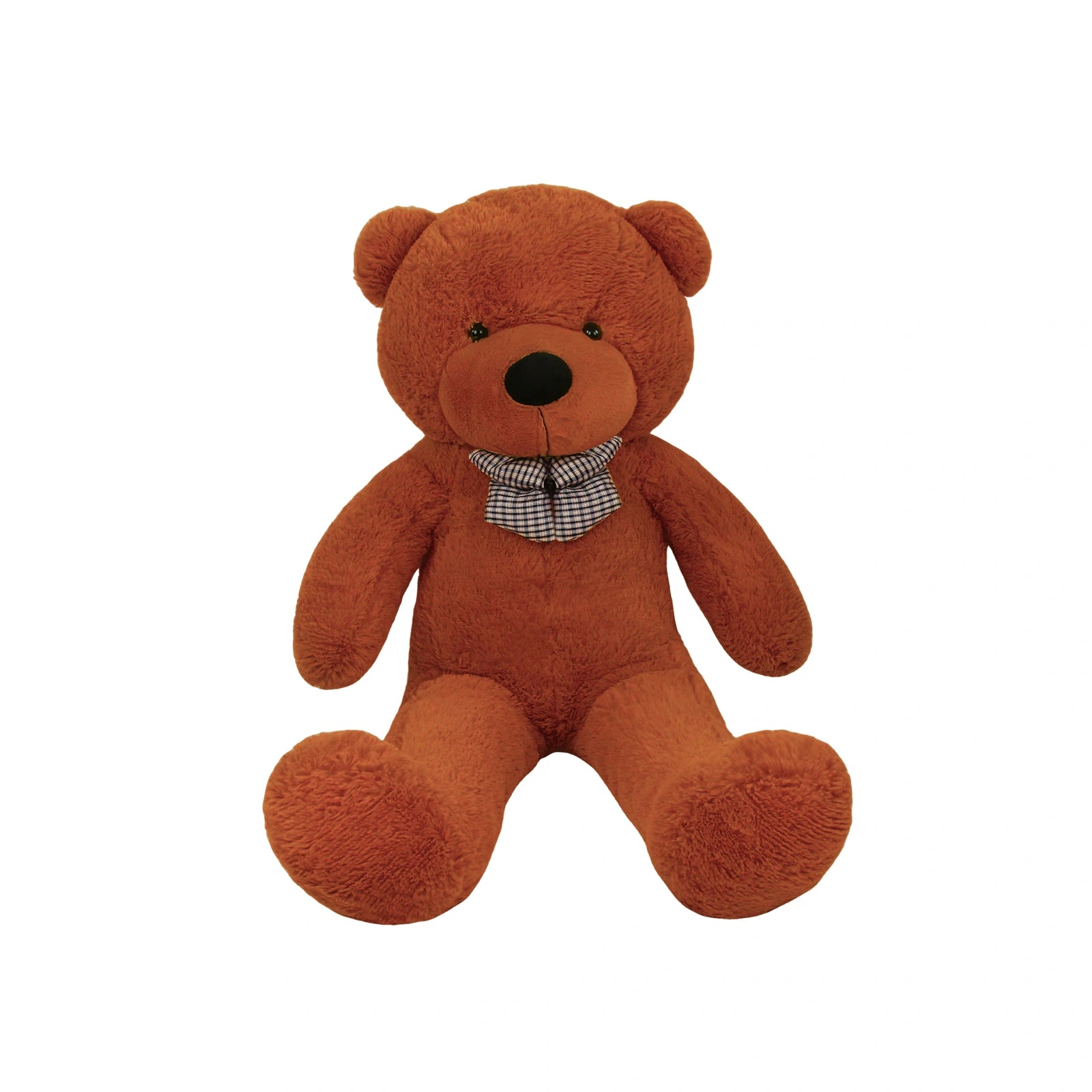 SRANWOW Giant Teddy Bear with Bow Tie, 51.2 Inches Tall, Super Soft Plush(Darkbrown)