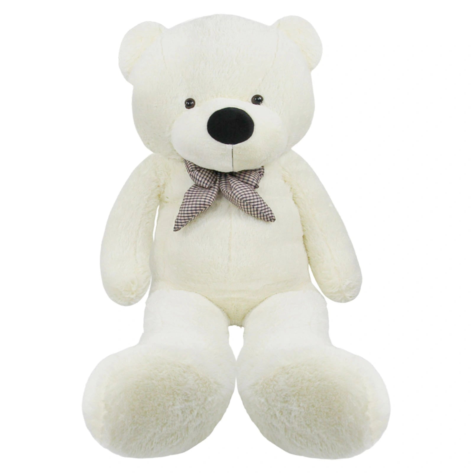 SRANWOW Giant Teddy Bear with Bow Tie, 67 Inches Tall, Super Soft Plush (White)