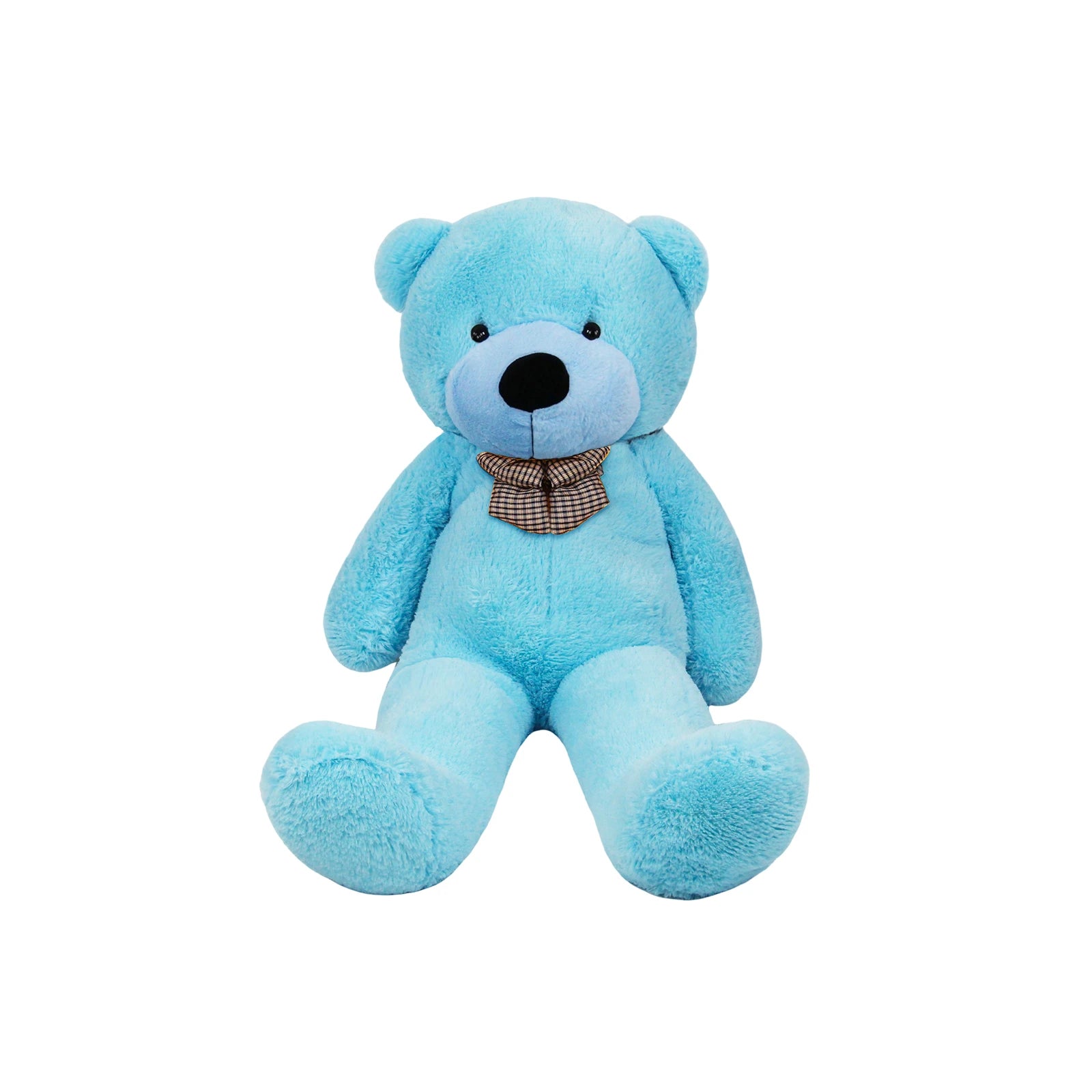 SRANWOW Giant Teddy Bear with Bow Tie, 43.3 Inches Tall, Super Soft Plush(Blue)